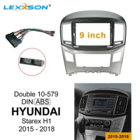 9 Inch Car Fascia For HYUNDAI Starex H1 2015-2018 Double Din Car dvd Fascias Frame Audio Fitting Adaptor Facia Panel Dashboard