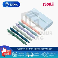Retractable Gel Pen/Pen Gel Cetek 0.5 mm Pastel Body Nusign Deli NS559 (Lsn)