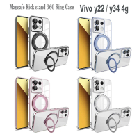 Case FOR Vivo y16 y12s y20 y22 y35 v29 Magsafe Kick Stand 360 Ring Cover Casing