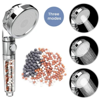 3 Modes SPA Ion Filter Shower Head High Pressure Saving Water Handheld Shower Nozzle Premium Bathroom Water Filter