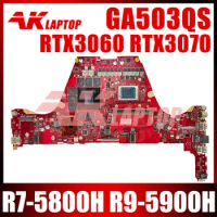 GA503QS motherboard For ASUS ROG Zephyrus G15 GA503QR GA503Q Laptop Motherboard with R7 R9 CPU 8G/16G RAM RTX3060 RTX3070