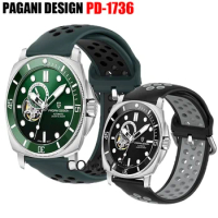Band For PAGANI DESIGN PD-1736 Strap Watch Silicone Breathable Sports Bracelet Women Men's Belt
