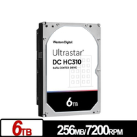 WD Ultrastar DC HC310 6TB 3.5吋 SATA 企業級硬碟 HUS726T6TALE6L4