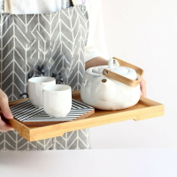 茶盤 精致日式茶具竹木茶盤托盤家用小型放茶杯長方形竹盤水杯茶托臺