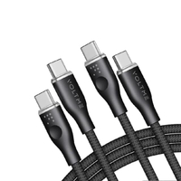 สายชาร์จ รุ่น RUGG USB-C TO USB-C [1M/3.3FT/USB2.0/5A-100W] สีดำ