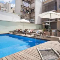 住宿 巴塞羅那出租公寓- 格拉西亞泳池公寓中心 恩典區 巴塞隆納