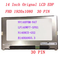 14.0 IPS Laptop LCD Screen LED Display Non-Touch 1920x1080 30pin eDP LP140WF7-SPH1 Fit NV140FHM-N47 