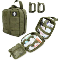 Tactical First Aid Pouch,Molle EMT Pouch Rip-Away Military IFAK Medical Bag Outdoor Emergency Survival Kit Quick Release Design