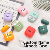 Personalized Name Case For Airpods 1 2 Pro 3 Cover For Airpods 2 Pro Custom Name For AirPods 3rd Generation Cute Matte Cover