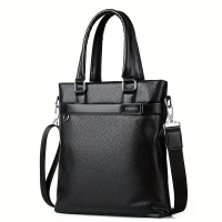 Beg tangan lelaki, berkapasiti besar, bergaya, beg silang badan kasual Bahan PU office bag men trans