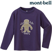 Mont-Bell WIC T 童款 Wickron長袖排汗衣 雪人 1114261 1114262 PUNV 海軍藍紫