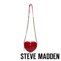 【STEVE MADDEN】BTENDER 漆皮心型斜背包(紅色)