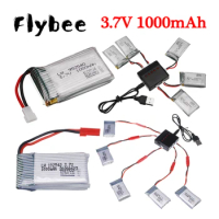 3.7v Drone Battery For KY601S Syma X5 X5S X5C X5SC X5SH X5SW 3.7V 1000mAh Lipo Battery For HQ898B H11D H11C H11WH T64 T04 T05