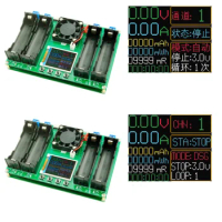 4 Channel Dual Type-C LCD Display Battery Capacity Tester Lithium Battery Battery Power Detector Module for18650 Battery Tester