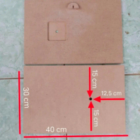 Kayu Mdf untuk alas Jam Ukuran 30x40 cm Tebal 6 mm