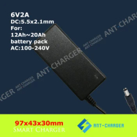 6V 0.5A 1A 2A Charger 7.2V 4Ah 7Ah 12Ah SLA GEL AGM UPS VRLA Maintenance-free Lead Acid Battery Charger Reverse Polarity Protect