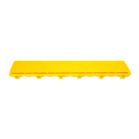 【NOC】格柵板 黃色pvc塑膠地墊 廚房地墊 地板邊條 洗地墊 洗車專用 PPGC406YS-F(浴室防水墊 防滑地墊)