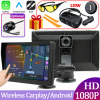 7/9 Inch GPS Wireless Carplay Android Auto Multimedia Car radio With Built-in Dashcam Car intelligent systems Car Display