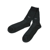 【UF72+】UF5023 elf除臭竹炭刺繡條紋中統紳士襪/6入組(除臭/氣墊襪/機能襪/竹炭)