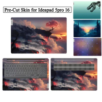 Pre-Cut Laptop Decal Skin for Lenovo Ideapad 5 5i pro 16 Gen 6/7 2022 2021 Sticker Film Protector 16IHU6 16ACH6 16IAH7 16ARH7
