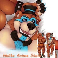Dakimakura Anime mangle (fnaf) Furry Double Sided Print Life-size Body  Pillow Cover