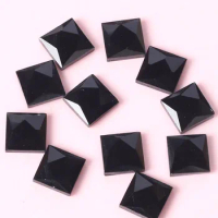 Free shipping!HOT! black square flat back glass crystal rhinestones DIY mobile phone shell nail art High grade jewelry materials