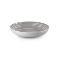 【Le Creuset】瓷器義麵盤22cm(迷霧灰-無盒)