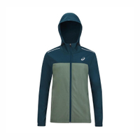 Asics [2013A280-400] 男女 連帽 外套 平織 運動 慢跑 路跑 訓練 舒適 透氣 亞瑟士 藍綠
