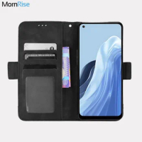 For OPPO Reno 7A Wallet Case Magnetic Book Flip Cover For OPPO Reno 7A Card Photo Holder Luxury Leather Mobile Phone Fundas