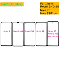 10Pcs/Lot For Xiaomi Redmi Note 9 Pro 9S 9T Touch Screen Panel Front Outer Glass Lens For Redmi Note 9 5G LCD Glass With OCA