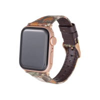 【Gramas】Apple Watch 38/40/41/42mm 仕女彩繪錶帶 BEST OF MORRIS 聯名限量款(棕色)
