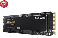 SAMSUNG 250GB 250G PCIe SSD 三星【970 EVO PLUS】MZ-V7S250BW M.2 PCIe 3.0 NVMe 內接固態硬碟【序號MOM100 現折$100】