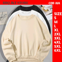 sweater basic polos S XXXXXL 6XL JUMBO switer pria wanita oversize | switer dewasa baju atasan fashi