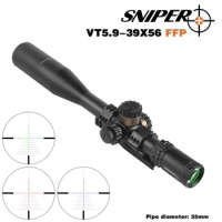 SNIPER VT 5.9-39X56FFP Tactical Riflescopes For Hunting Scope Sight Rifle Scope Gear For Rilfe Air Gun Reticle Red Dot