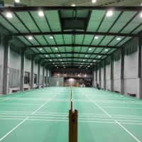 Beable 4.5mm 5.0mm Badminton Court PVC Sports Flooring Vinyl Floor