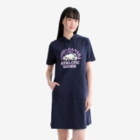 【Roots】Roots女裝- NATURE ATHLETICS 連帽洋裝(軍藍色)