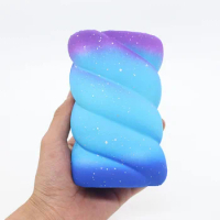 giant squishy jumbo Galaxy Marshmallow Super Slow Rising Cream Scented Original Package Phone Strap Squeeze Toy