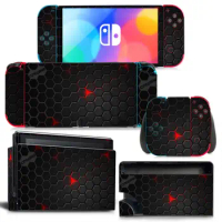 Honeycomb Style Vinyl Decal Skin Sticker For Nintendo Switch OLED Console Protector Game Accessoriy NintendoSwitch OLED