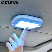Đèn nội thất vòm ô tô, EKLEVA, Đèn tấm đọc LED, Công tắc cảm ứng, Có Thể Sạc Lại USB, Từ tính, Không