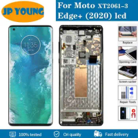 6.7"Original For Moto Edge Plus XT2061-3 lcd with frame For Motorola Edge+ 2020 lcd Touch Screen Replacment Digitizer Assembly