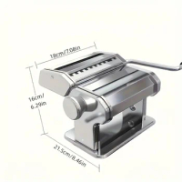 1pc, Pasta Maker Machine, Roller Pasta Maker, Adjustable Thickness Settings Manual Noodles Maker, Perfect For Homemade Pasta, La
