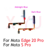 For Motorola Moto Edge 20 Pro / S Pro Home Button Fingerprint Sensor Return Power Flex Cable Repair Parts