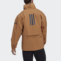 Adidas C Myshelter R.r [HG6027] 男 運動外套 立領 戶外 防風 防潑水 亞洲版 棕