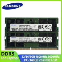 Samsung Notebook Memory DDR5 RAM 8GB 16GB 32GB 4800MHz Original SO DIMM 262pin For Laptop Computer Dell Lenovo Asus HP Stick