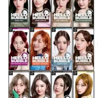 Hello Bubble - Semir Rambut Praktis BPOM 7A Ash Taupe Gray