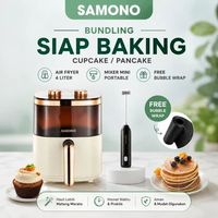MJ SAMONO Air Fryer 4L Kaca Transparan Menggoreng Low Watt 700W Penggoreng Tanpa Minyak Low Fat Heal