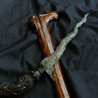 keris sepuh carubuk warangka sandang walikat, deder ukir, artefak sepuh terawat