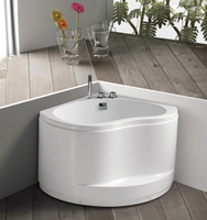【麗室衛浴】BATHTUB WORLD 日式座 H-068 壓克力扇形泡湯浴缸990*990*690mm