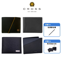 CROSS X ZENDAR 台灣總經銷 限量2折 頂級小牛皮男用短夾皮夾 全新專櫃展示品(贈名牌簽名筆 禮盒提袋)