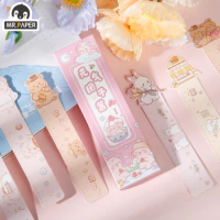 Mr. Paper 30PCs/Box Cute Animal Paper Bookmarks for Books Cartoon Style Ruler Gift Message Card Teacher Supplies Stationery